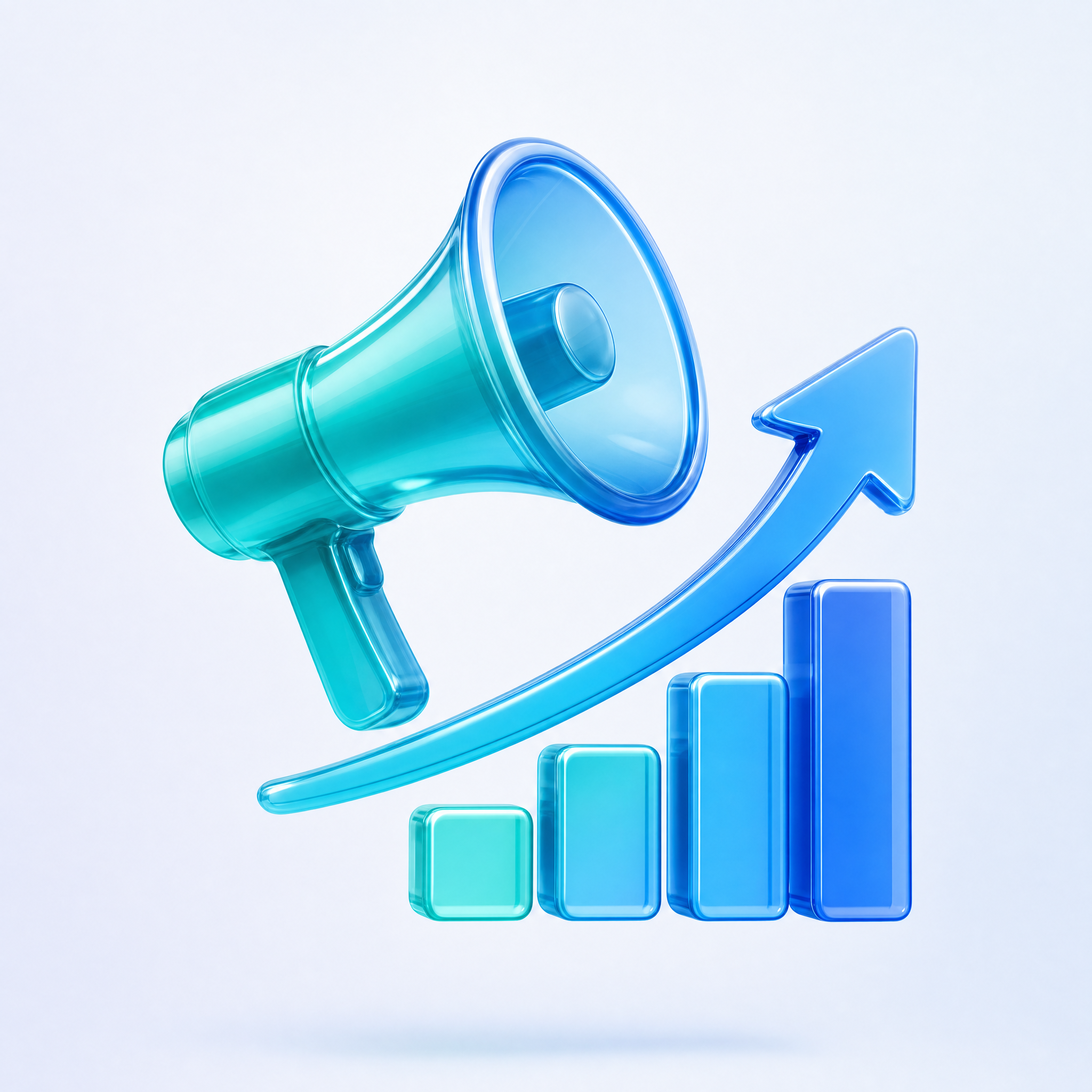 Illustration of digital marketing channels and audience growth